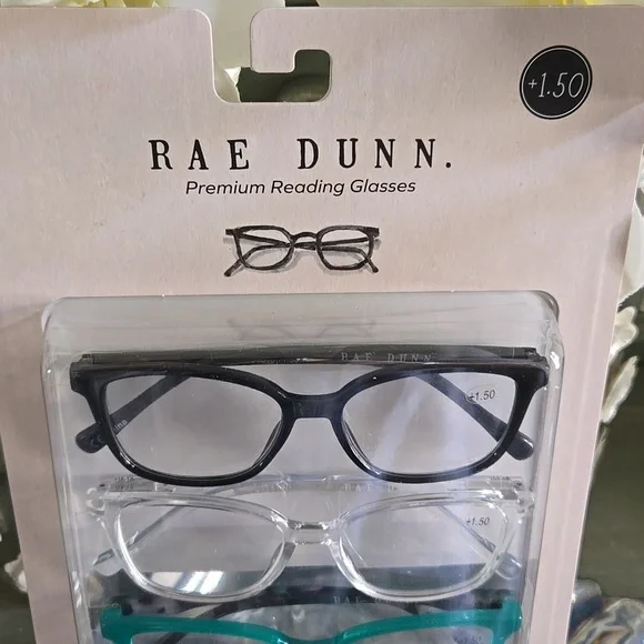 NEW RAE DUNN Read More Reading Glasses 3 Pair Set Readers +1.50 +2.00 +2.50 - Picture 2 of 9